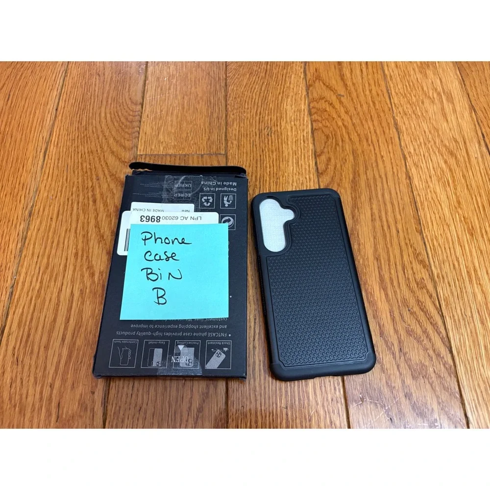 FNTCASE Black Phone Case with‎ Screen Protector for Samsung Galaxy